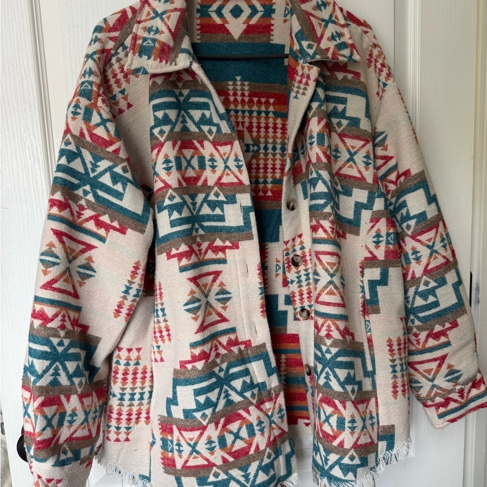 Patterned Women's Jacket in Multicolor - image 3